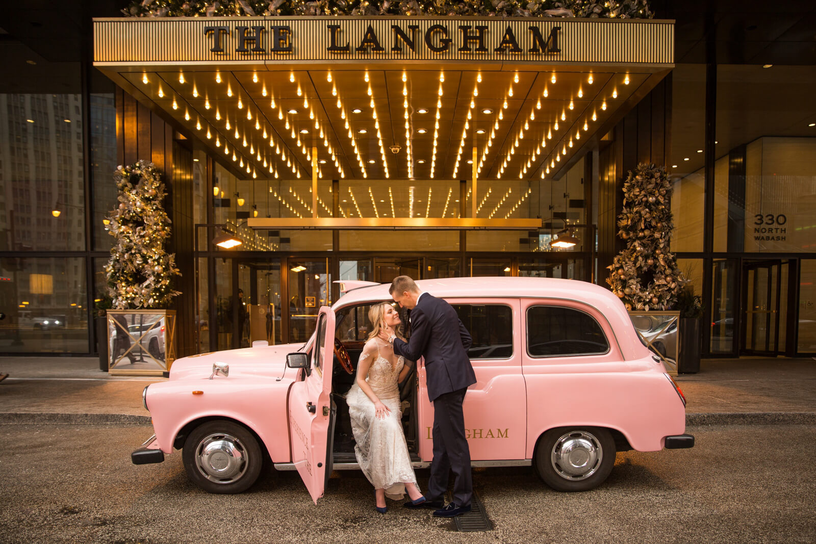 Winter Langham Hotel Chicago Wedding